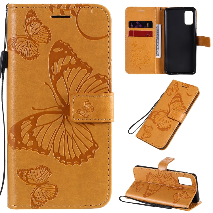 3D Butterflies Embossing Pattern Horizontal Flip Leather Case with Holder & Card Slot & Wallet