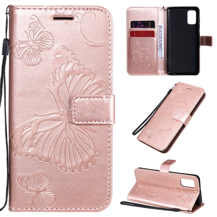 3D Butterflies Embossing Pattern Horizontal Flip Leather Case with Holder & Card Slot & Wallet