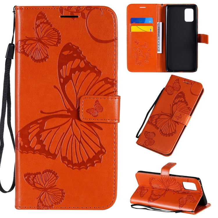 3D Butterflies Embossing Pattern Horizontal Flip Leather Case with Holder & Card Slot & Wallet