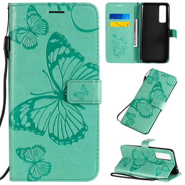 3D Butterflies Embossing Pattern Horizontal Flip Leather Case with Holder & Card Slot & Wallet