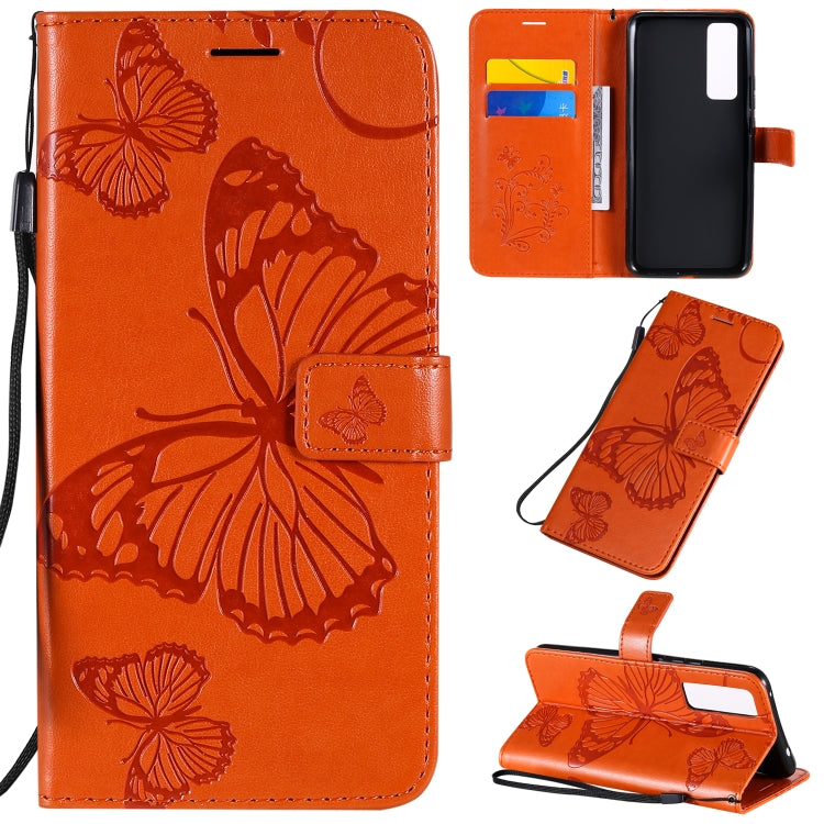 3D Butterflies Embossing Pattern Horizontal Flip Leather Case with Holder & Card Slot & Wallet
