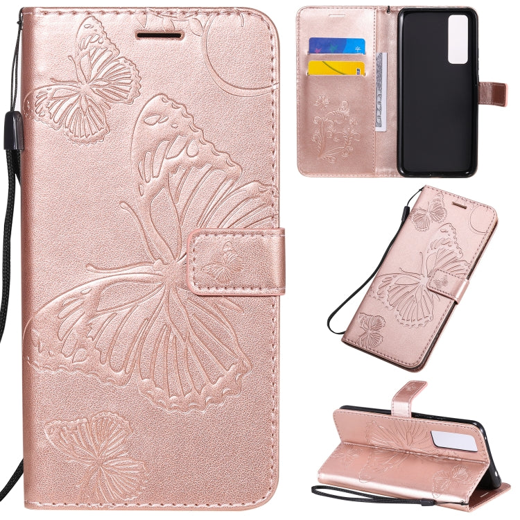 3D Butterflies Embossing Pattern Horizontal Flip Leather Case with Holder & Card Slot & Wallet
