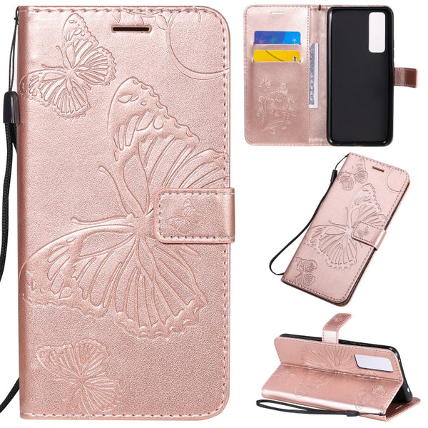 3D Butterflies Embossing Pattern Horizontal Flip Leather Case with Holder & Card Slot & Wallet