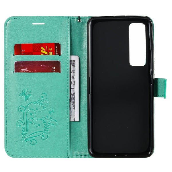 3D Butterflies Embossing Pattern Horizontal Flip Leather Case with Holder & Card Slot & Wallet