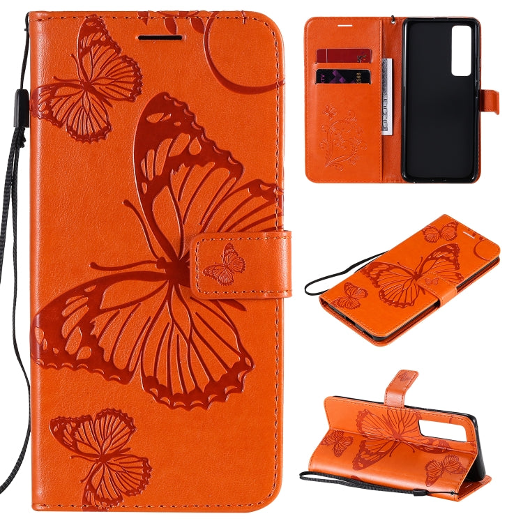 3D Butterflies Embossing Pattern Horizontal Flip Leather Case with Holder & Card Slot & Wallet