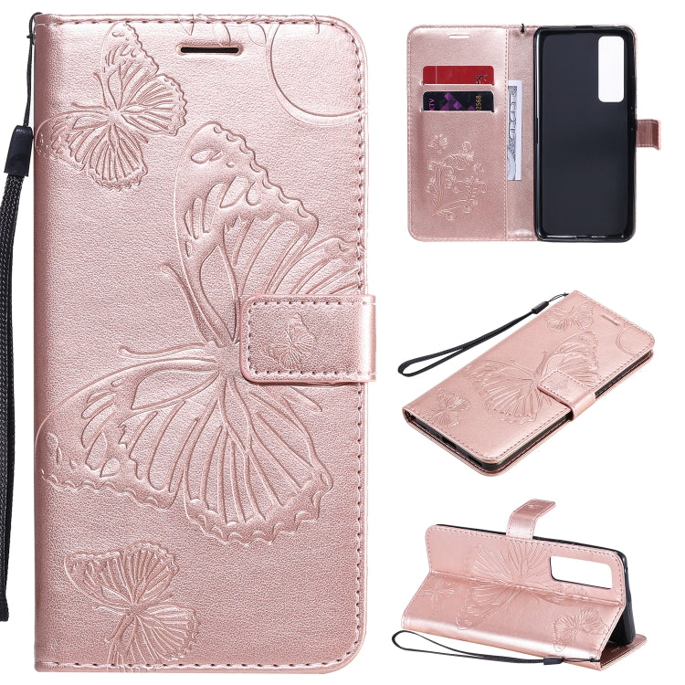 3D Butterflies Embossing Pattern Horizontal Flip Leather Case with Holder & Card Slot & Wallet