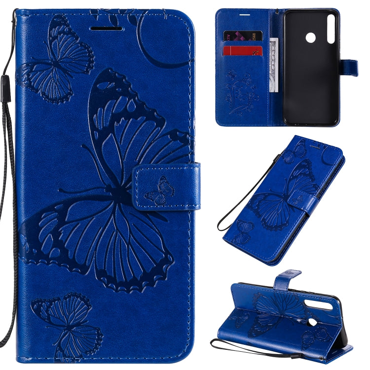 3D Butterflies Embossing Pattern Horizontal Flip Leather Case with Holder & Card Slot & Wallet