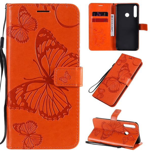 3D Butterflies Embossing Pattern Horizontal Flip Leather Case with Holder & Card Slot & Wallet
