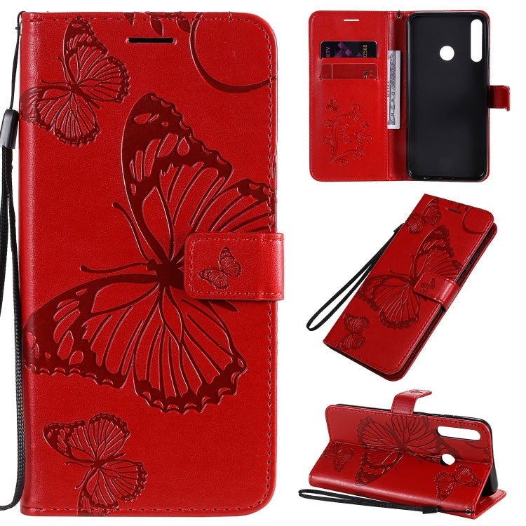 3D Butterflies Embossing Pattern Horizontal Flip Leather Case with Holder & Card Slot & Wallet
