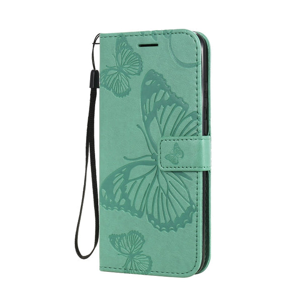 3D Butterflies Embossing Pattern Horizontal Flip Leather Case with Holder & Card Slot & Wallet