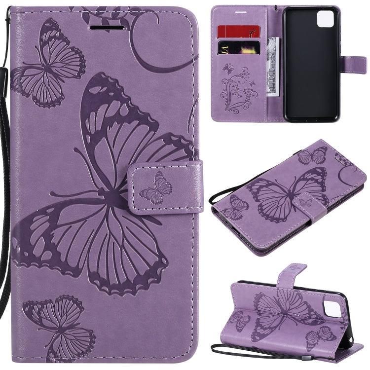 3D Butterflies Embossing Pattern Horizontal Flip Leather Case with Holder & Card Slot & Wallet