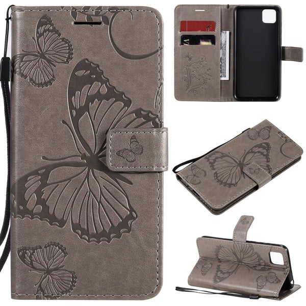 3D Butterflies Embossing Pattern Horizontal Flip Leather Case with Holder & Card Slot & Wallet