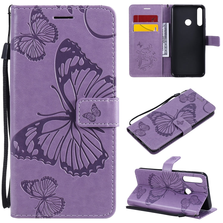 3D Butterflies Embossing Pattern Horizontal Flip Leather Case with Holder & Card Slot & Wallet