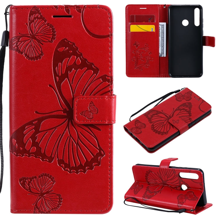 3D Butterflies Embossing Pattern Horizontal Flip Leather Case with Holder & Card Slot & Wallet