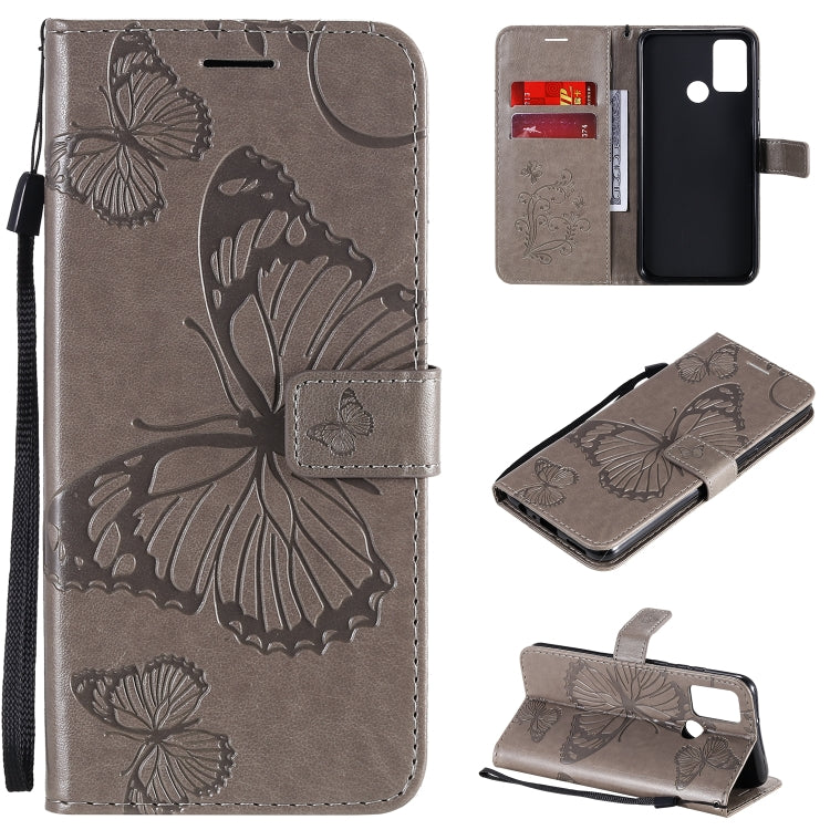 3D Butterflies Embossing Pattern Horizontal Flip Leather Case with Holder & Card Slot & Wallet