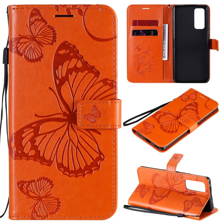 3D Butterflies Embossing Pattern Horizontal Flip Leather Case with Holder & Card Slot & Wallet