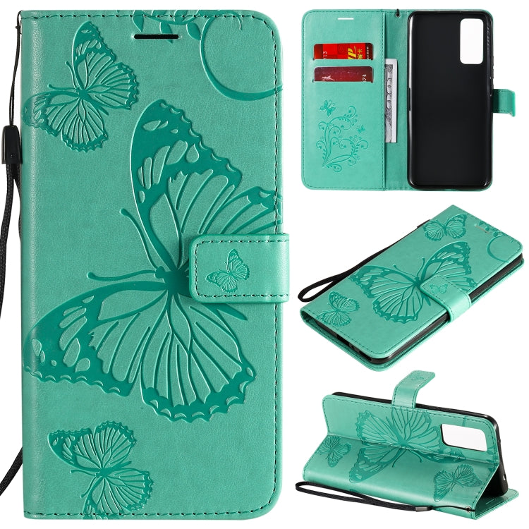 3D Butterflies Embossing Pattern Horizontal Flip Leather Case with Holder & Card Slot & Wallet