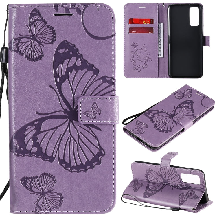 3D Butterflies Embossing Pattern Horizontal Flip Leather Case with Holder & Card Slot & Wallet