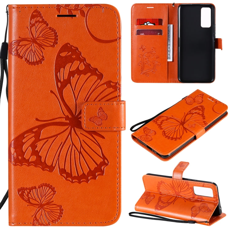 3D Butterflies Embossing Pattern Horizontal Flip Leather Case with Holder & Card Slot & Wallet