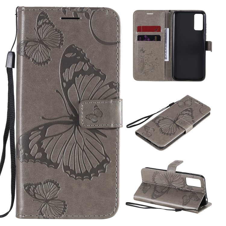 3D Butterflies Embossing Pattern Horizontal Flip Leather Case with Holder & Card Slot & Wallet
