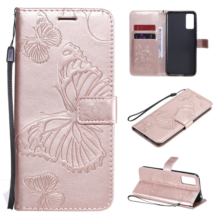 3D Butterflies Embossing Pattern Horizontal Flip Leather Case with Holder & Card Slot & Wallet