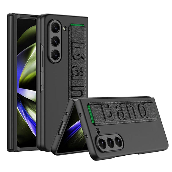 GKK Ultra-thin Wristband Shockproof Phone Case with Holder, For Samsung Galaxy Z Fold5 5G
