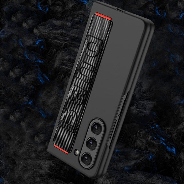 GKK Ultra-thin Wristband Shockproof Phone Case with Holder, For Samsung Galaxy Z Fold5 5G