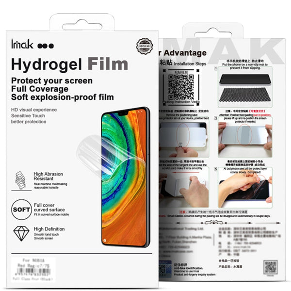 2pcs imak Curved Full Screen Hydrogel Film Protector