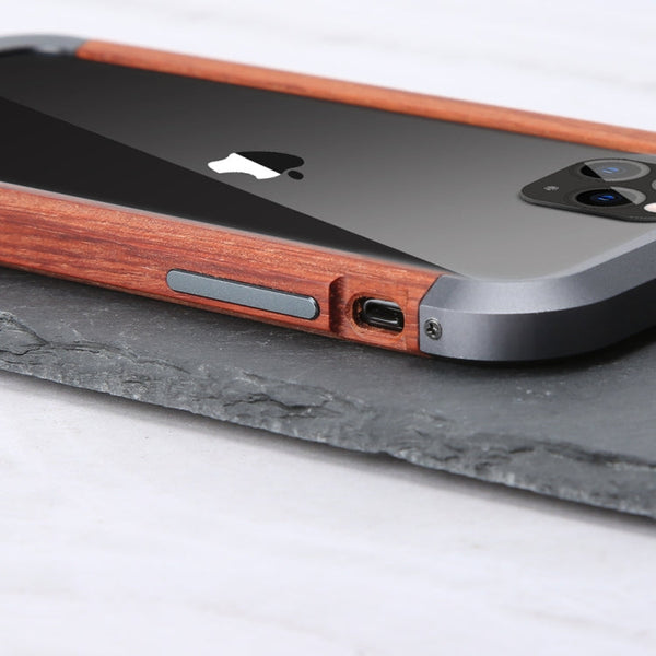 R-JUST Metal + Wood Frame Protective Case