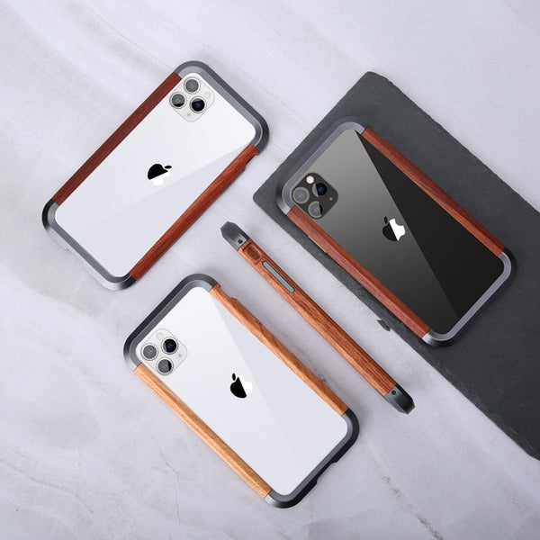 R-JUST Metal + Wood Frame Protective Case