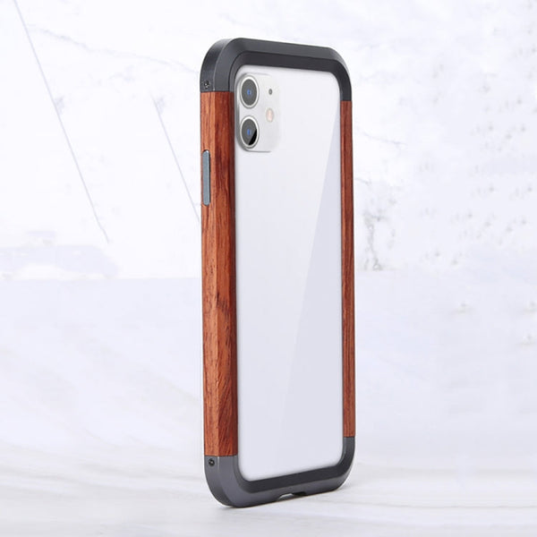 R-JUST Metal + Wood Frame Protective Case
