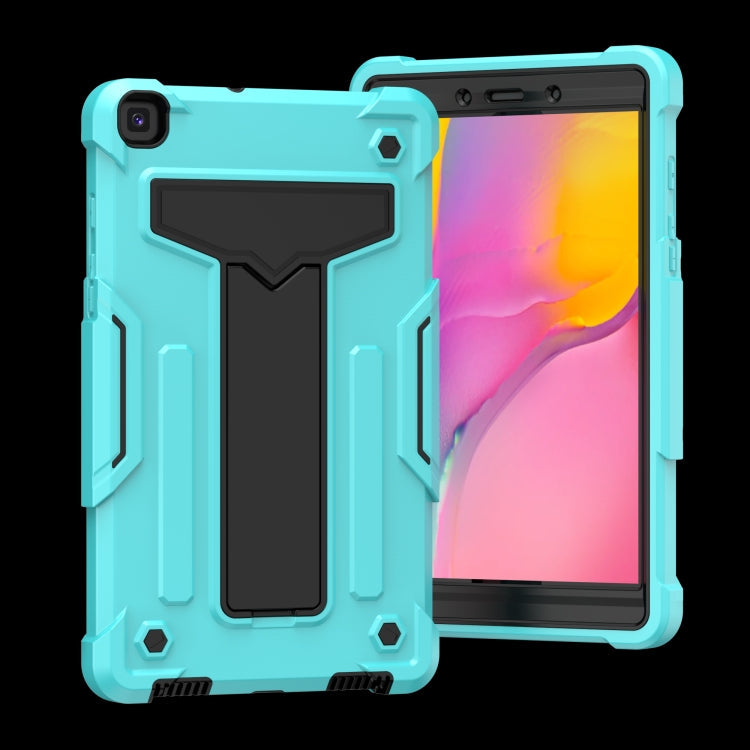 T-shaped Bracket Contrast Color Shockproof PC + Silicone Flat Protective Case, For Samsung Galaxy Tab A8.0 (2019) T290, For Samsung Galaxy Tab A10.1 (2019) T510