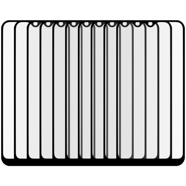 25 PCS Full Glue Full Screen Tempered Glass Film