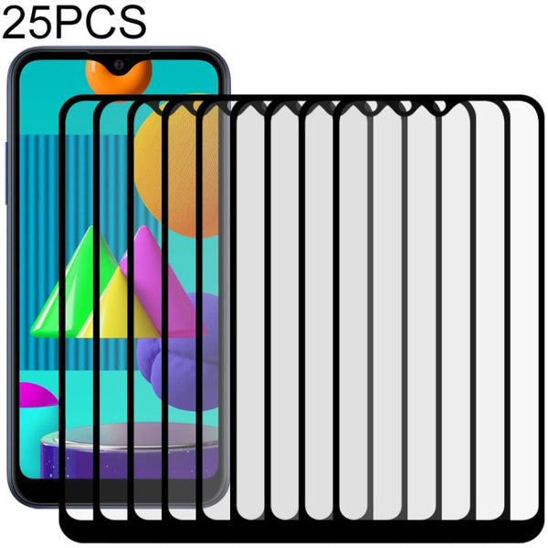 25 PCS Full Glue Full Screen Tempered Glass Film