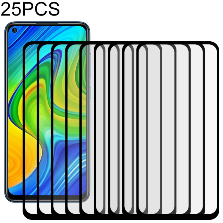 25 PCS Full Glue Full Screen Tempered Glass Film