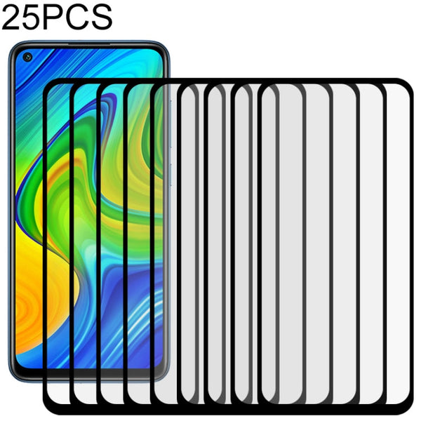 25 PCS Full Glue Full Screen Tempered Glass Film