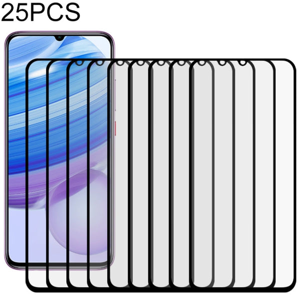 25 PCS Full Glue Full Screen Tempered Glass Film