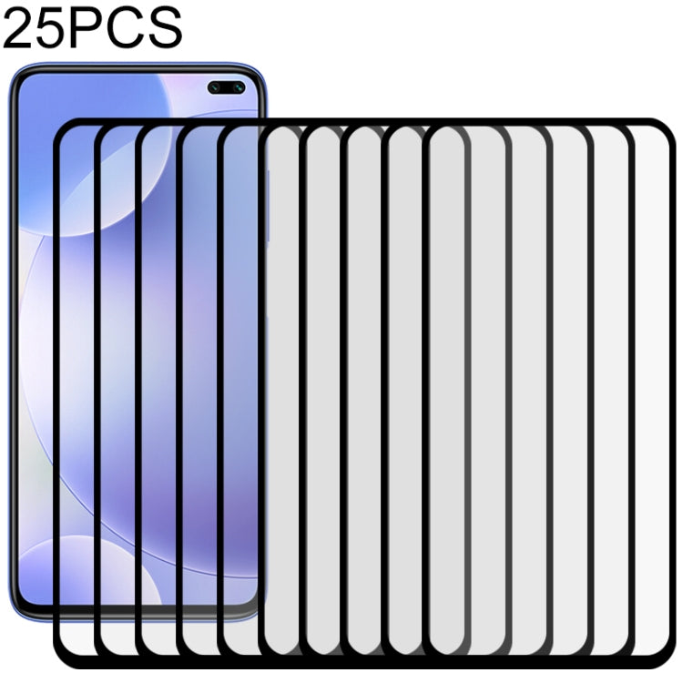 25 PCS Full Glue Full Screen Tempered Glass Film