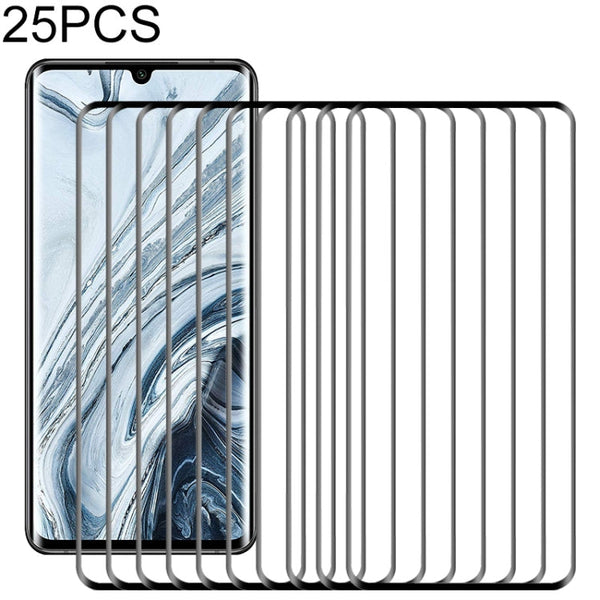 25 PCS Full Glue Full Screen Tempered Glass Film