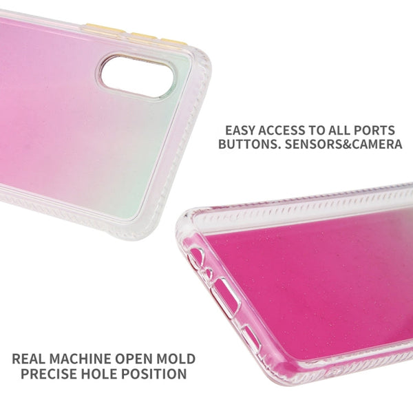 2pcs Gradient Marble Phone Case, For Xiaomi Redmi 9A, For Xiaomi Redmi 9, For Xiaomi Redmi 9C, For Xiaomi Redmi Note 9, For Xiaomi Redmi Note 9S