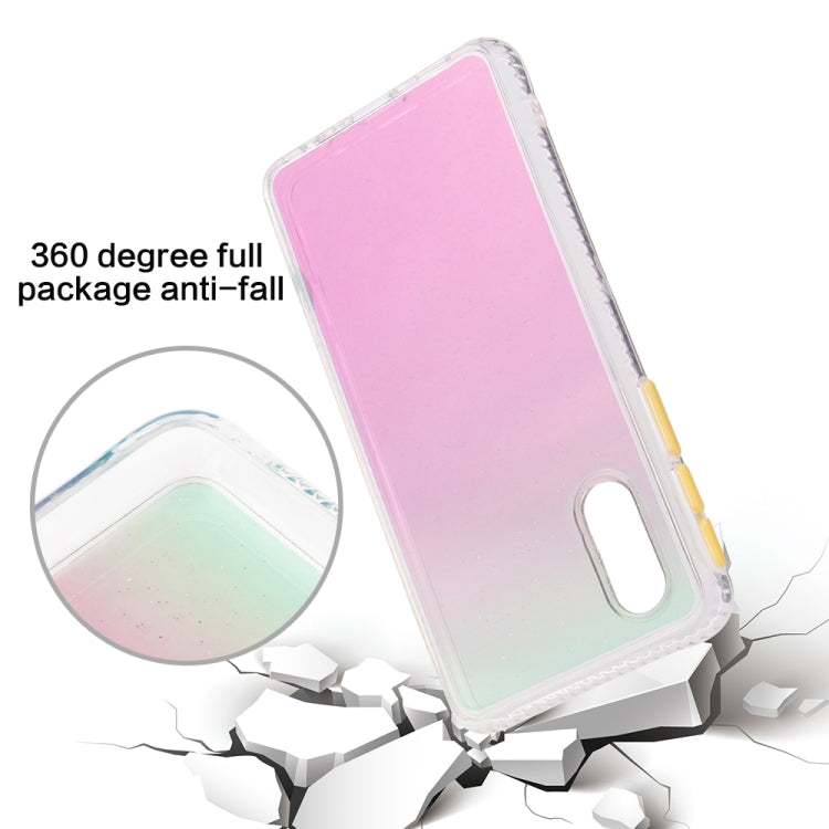 2pcs Gradient Marble Phone Case, For Xiaomi Redmi 9A, For Xiaomi Redmi 9, For Xiaomi Redmi 9C, For Xiaomi Redmi Note 9, For Xiaomi Redmi Note 9S