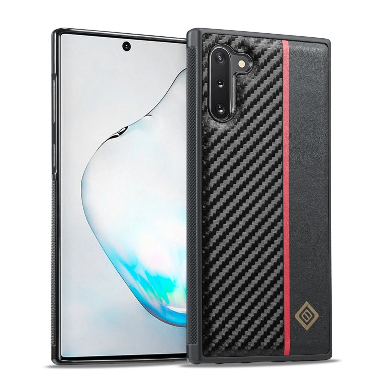 LC.IMEEKE 3 in 1 Carbon Fiber Texture Shockproof Phone Case