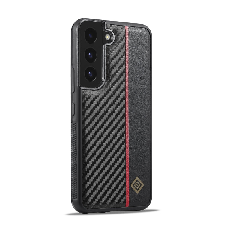 LC.IMEEKE 3 in 1 Carbon Fiber Texture Shockproof Phone Case