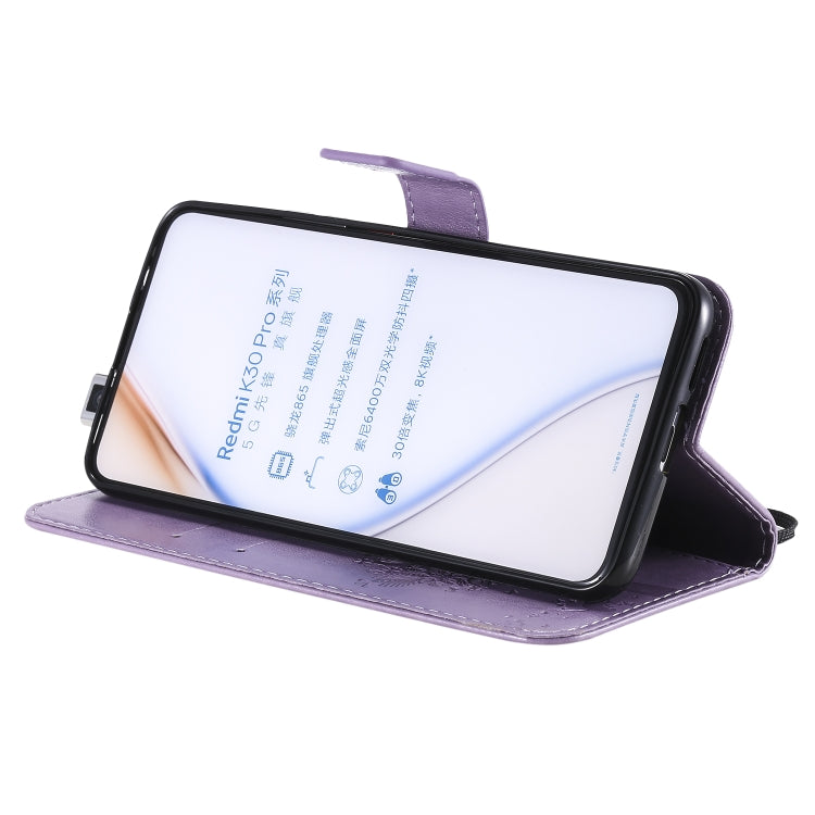 Tree & Cat Embossed Pattern Horizontal Flip Leather Case with Holder & Card Slots & Wallet & Lanyard, For Xiaomi Redmi K30 Pro, For Xiaomi Redmi Note 9 Pro