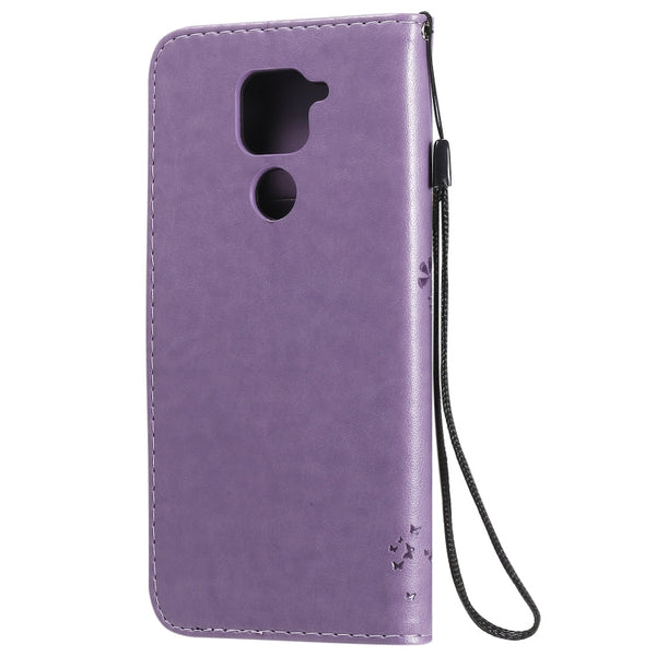 Tree & Cat Embossed Pattern Horizontal Flip Leather Case with Holder & Card Slots & Wallet & Lanyard, For Xiaomi Redmi Note 9, For Huawei Nova 7 Pro
