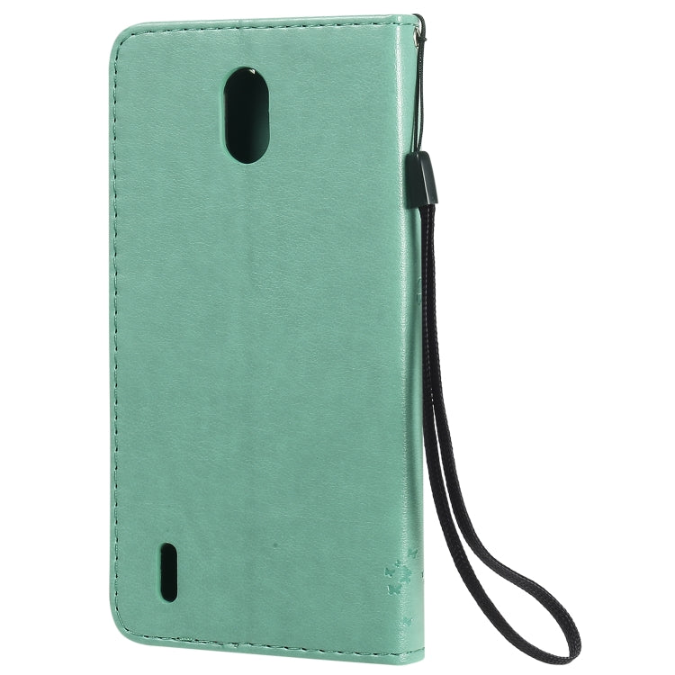 Tree & Cat Embossed Pattern Horizontal Flip Leather Case with Holder & Card Slots & Wallet & Lanyard, For Nokia 1.3, For Nokia 2.3