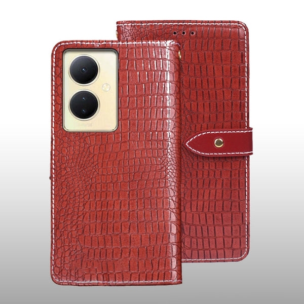 idewei Crocodile Texture Leather Phone Case