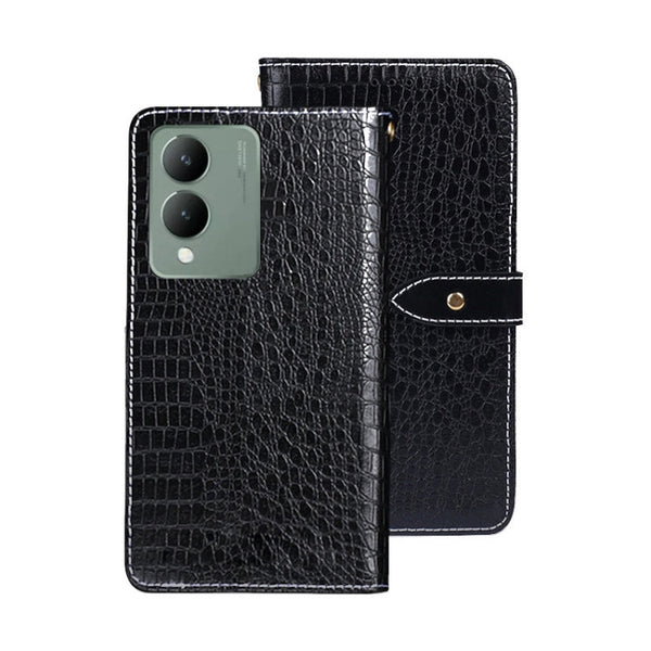 idewei Crocodile Texture Leather Phone Case