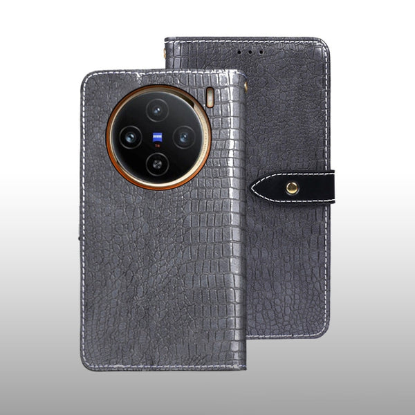 idewei Crocodile Texture Leather Phone Case