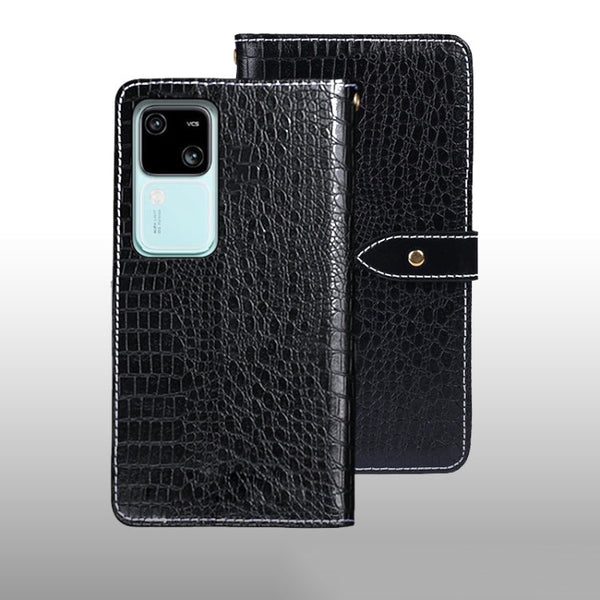 idewei Crocodile Texture Leather Phone Case